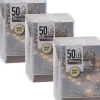 Merkloos 8X Kerstverlichting Op Batterij Warm Wit 50 Lampjes - Warm Witte Kerstlampjes/Kerstlichtjes Shop