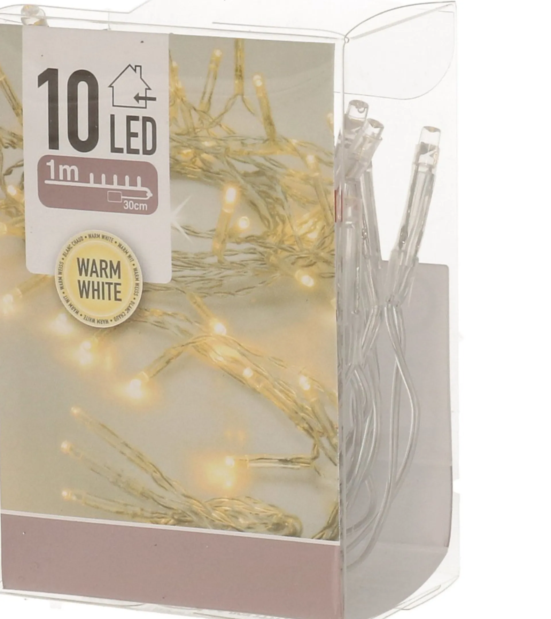 Merkloos 6X Kerstverlichting Op Batterij Warm Wit 10 Lampjes Discount