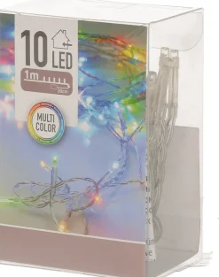 Merkloos 2X Kerstverlichting Op Batterij Gekleurd 10 Lampjes Hot