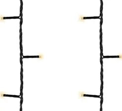 Merkloos 2X Kerstverlichting Twinkle Op Batterij Warm Wit Buiten 48 Lampjes - Boomverlichting - Kerstlampjes/Kerstlichtjes Lichtsnoeren Shop