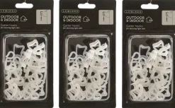 Lumineo 96X Kerstverlichting/Feestverlichting Bevestiging Dakgoot Ophang Haakjes - Lichtsnoeren Ophangen Online