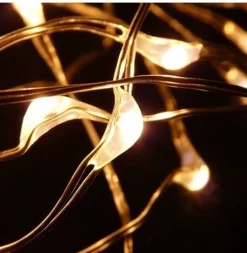 Anna's Collection 2X Koperen Kerstverlichting Met Timer 20 Led Lampjes 1 Meter New