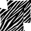 De Groen Home Kerstkussens>2X Kussenhoes Voor Sierkussen - Zwart&Wit Zebra Patroon - Velvet- 45X45 - Kussensloop - Aan Beide Zijdig Bedrukt
