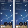 Merkloos 2X Micro Kerstverlichting Op Batterij Helder Wit 60 Lampjes - Microverlichting New