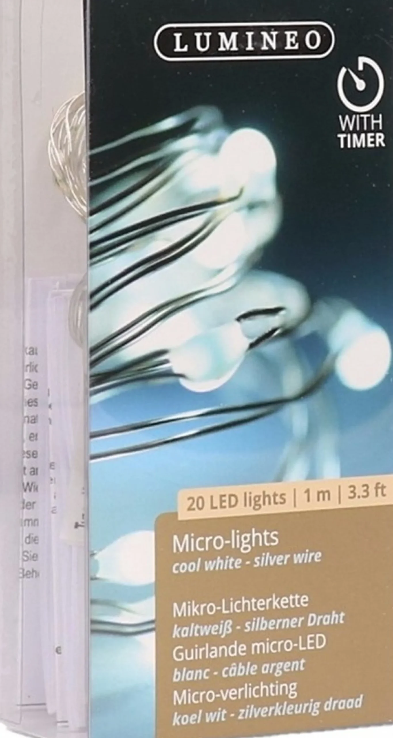 Merkloos 2X Micro Kerstverlichting Koel Wit 20 Lampjes - Microverlichting Best Sale