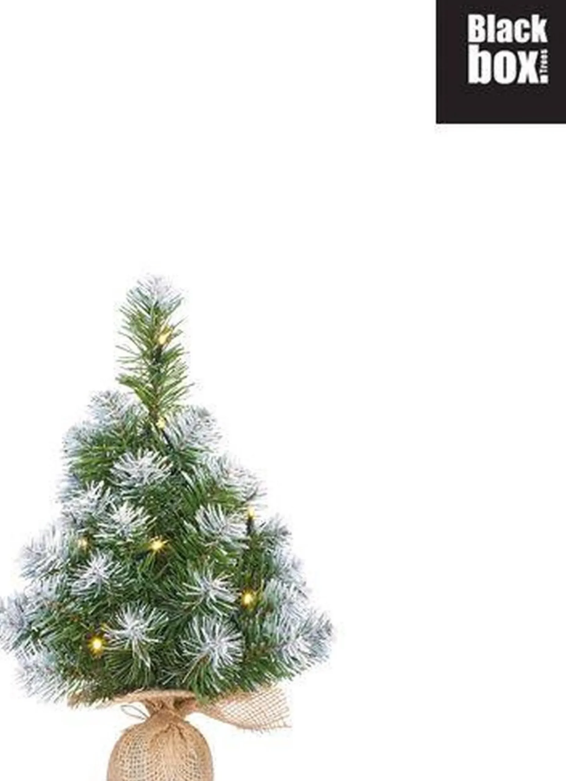 Mica Decorations 1X Mini Kunst Kerstboom Met 10 Led Lampjes En Sneeuw 45 Cm - Mini Kerstboompjes Cheap