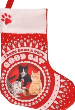 Merkloos Kerstsokken>3X Stuks Katten/Poezen Kerstsokken I Have Been A Very Good Cat - Kerstsokken Voor Huisdieren - Kerstsokken Voor De Kat/Poes