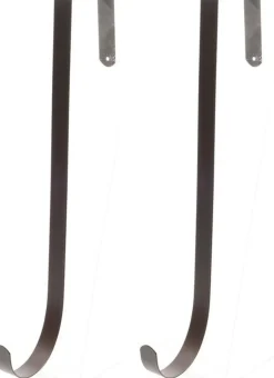 Merkloos Kerstkransen>2X Stuks Kerstkrans Ophangen - Bruine Ijzeren Hangers Voor Kerstkransen