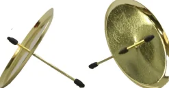 Merkloos Kerststukjes>12X Stuks Kerststukje Kaarsenhouders/Theelichthouders Prikkers Goud 6 Cm - Kerststukjes Maken Onderdelen - Kerstversiering