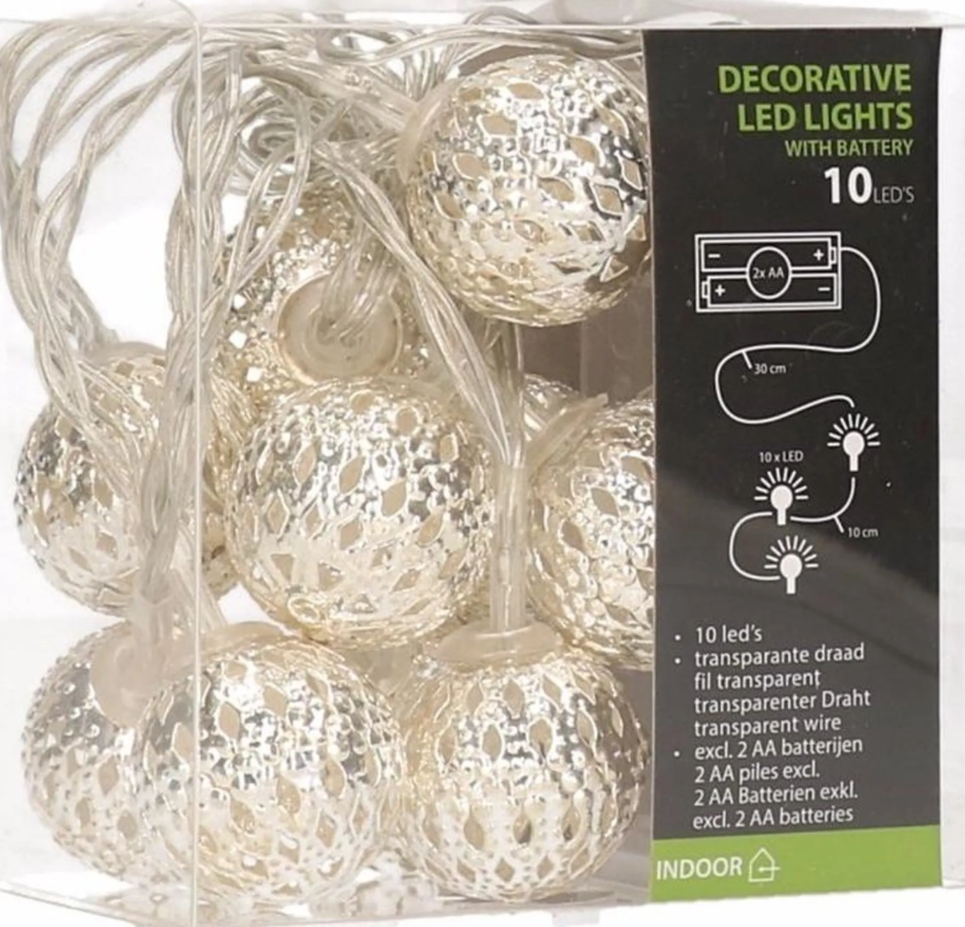 Cosyu0026Trendy 2X Stuks Kerstverlichting Kerstballen Slingers Met Led Licht 90 Cm - Kerstlampjes/Kerstlichtjes Lichtslingers Met Kerstballen Discount