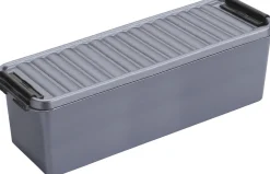 Merkloos 2X Stuks Sunware Q-Line Opbergboxen/Opbergdozen 1,3 Liter 20 X 15 X 14 Cm Kunststof - Praktische Opslagboxen Online