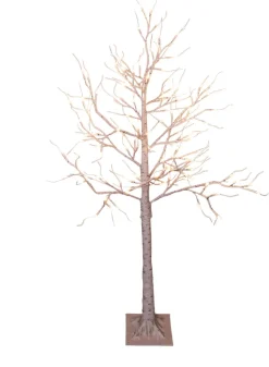 Lumineo 2X Stuks Verlichte Figuren Witte Lichtboom/Metalen Boom/Berkenboom Met 120 Led Lichtjes 130 Cm - Kerstversiering/Kerstdecoratie Best Sale