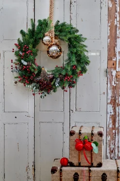 Lumineo 1X Stuks Verlichte Glazen Kerstballen Aan Touw Met 30 Lampjes Zilver/Warm Wit 15 Cm - Decoratie Kerstballen Met Licht Fashion