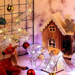 Xd Xtreme Xd Xtreme - Kerst Lint Slinger Zilver - Met Led Verlichting - Energie Besparing - Decoratielint - Kerstverlichting - Inclusief Batterijen Outlet