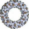 Naturn Christmas Kerstkransen>Xxl Landelijk Kerstkrans - O 72 Cm Van | Extra Grote Krans Rond | Kerstdecoratie Deurkrans | Krans Voor De Kerst | Kerstversiering Kransen | Wit
