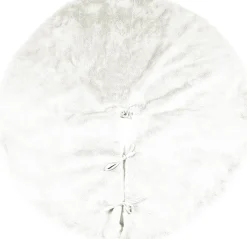 Merkloos Yuki - Kerstboomrok Imitatiebont - 115 Cm - Wit Best