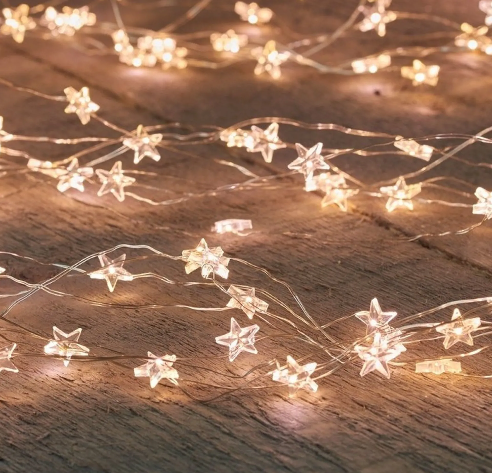 Anna's Collection Zilveren Kerst Verlichting Sterren Met Timer Warm Wit 1 Meter - Sfeerverlichting - Kerstversiering Voor Binnen Gebruik Outlet