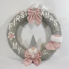 ZoeZo Design Kerstkransen> - Krans - Geboorte Krans - Eerste Kerst - First Christmas - Babykrans - Kraamvisite - Kraambezoek - Kabouter - Kerst - Hangkrans - O 35 Cm