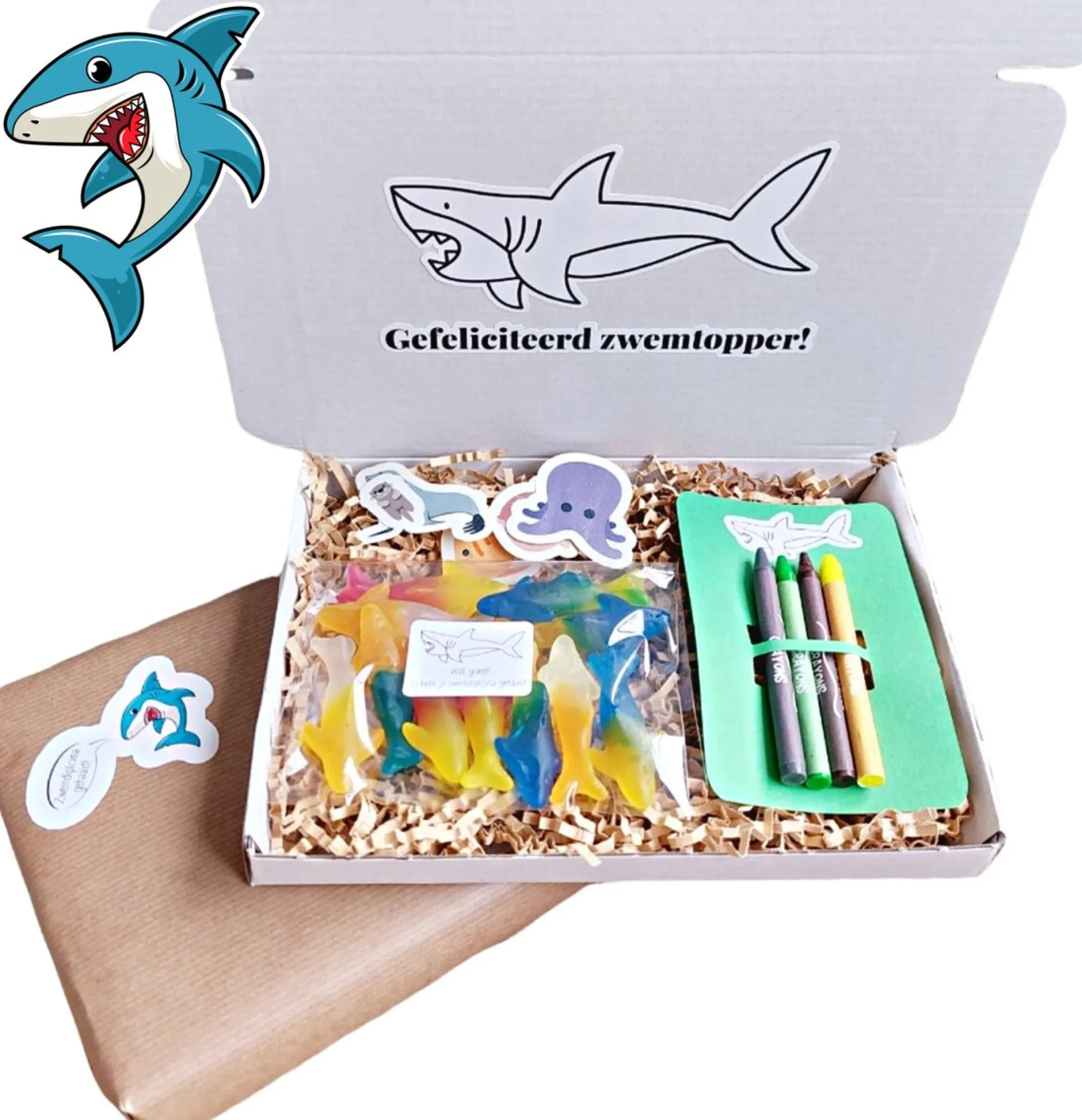 Merkloos Zwemdiploma Gehaald Cadeau | Afzwemmen Geslaagd Kaartje Cadeautje | Brievenbuscadeau Flash Sale