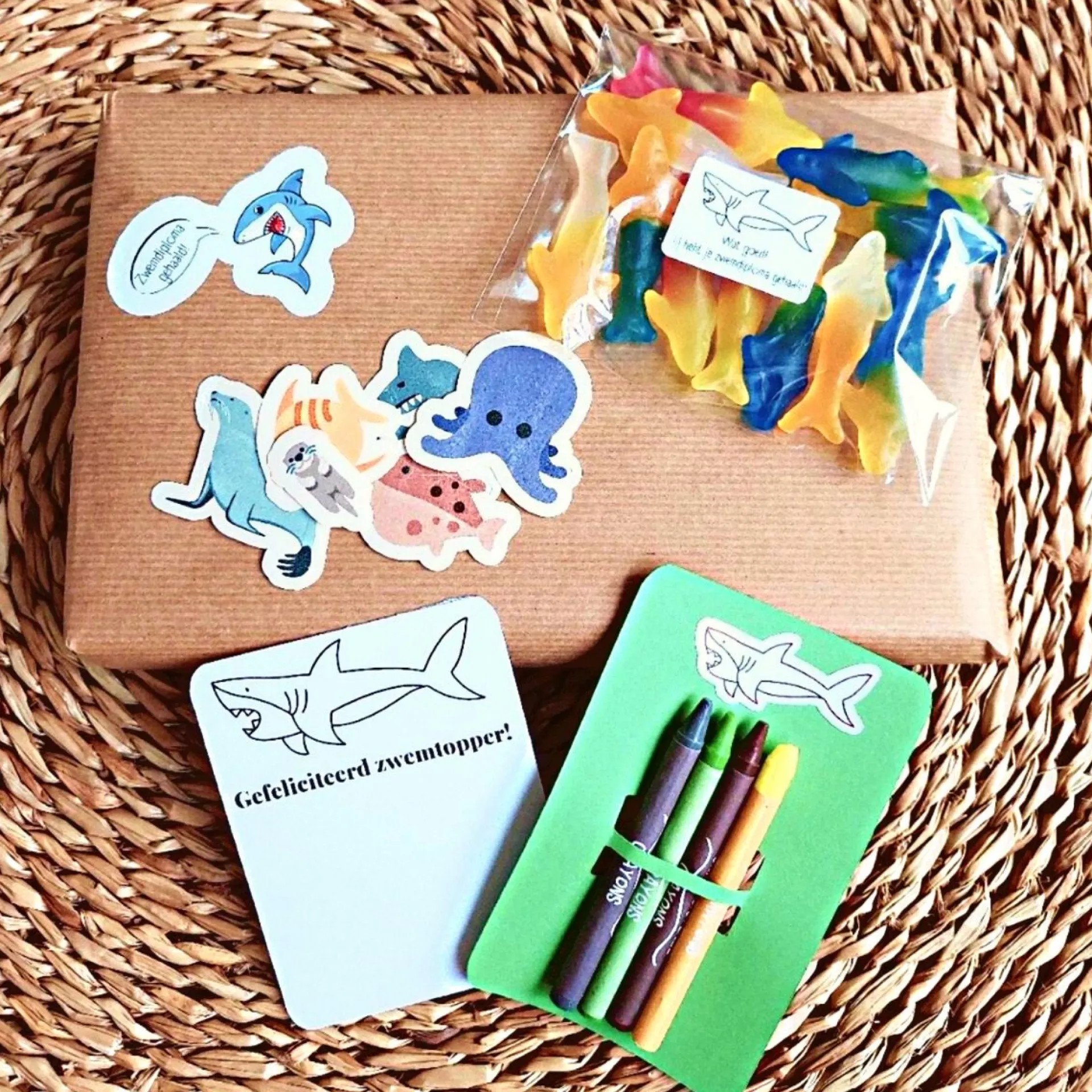 Merkloos Zwemdiploma Gehaald Cadeau | Afzwemmen Geslaagd Kaartje Cadeautje | Brievenbuscadeau Flash Sale